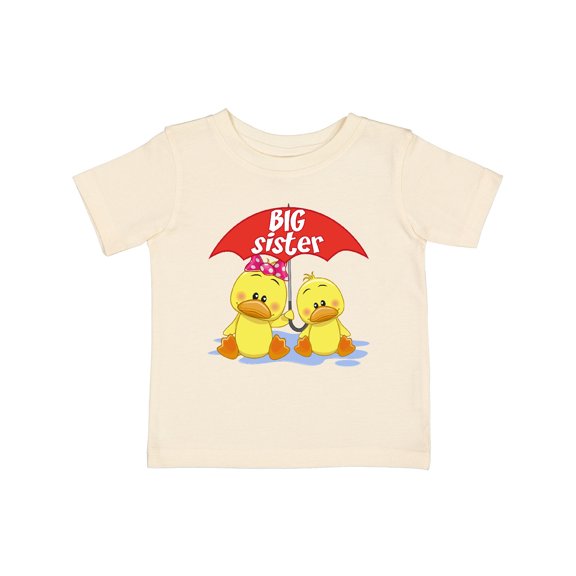 Inktastic Big Sister Duck Girls Baby T-Shirt