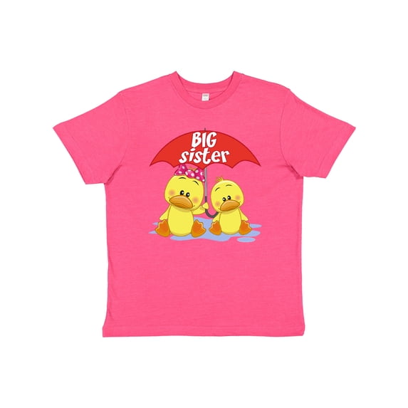 Inktastic Big Sister Duck Youth T-Shirt