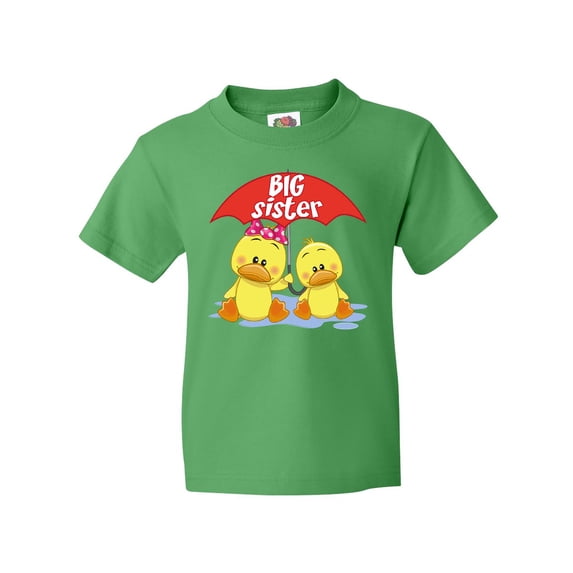 Inktastic Big Sister Duck Youth T-Shirt