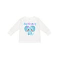thumbnail image 1 of Inktastic Big Sister Elephant Girls Long Sleeve Toddler T-Shirt, 1 of 5