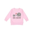 thumbnail image 1 of Inktastic Big Sister Elephant Toddler Sweatshirt, 1 of 4