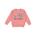 thumbnail image 1 of Inktastic Big Sister Elephant Toddler Sweatshirt, 1 of 4