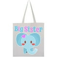 thumbnail image 1 of Inktastic Big Sister Elephant Tote Bag, 1 of 4