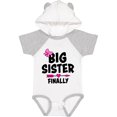 thumbnail image 1 of Inktastic Big Sister Finally with Bow and Arrow Girls Baby Bodysuit, 1 of 5