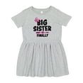 thumbnail image 1 of Inktastic Big Sister Finally with Bow and Arrow Girls Toddler Dress, 1 of 5