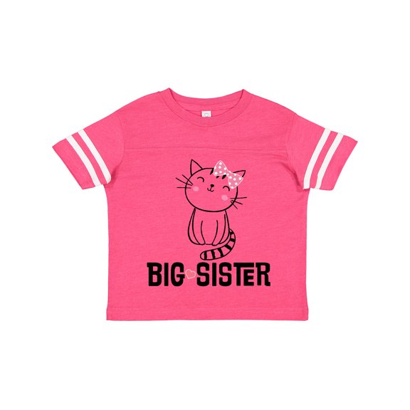 Inktastic Big Sister Girl Cat Girls Toddler T-Shirt