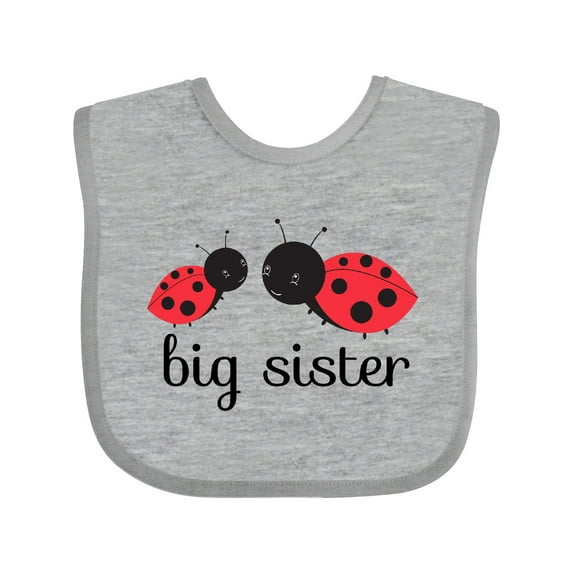 Inktastic Big Sister Girls Baby Bib