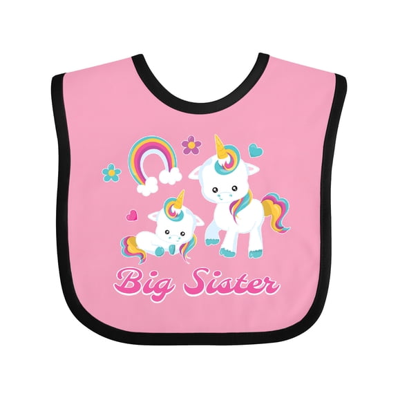 Inktastic Big Sister Girls Baby Bib