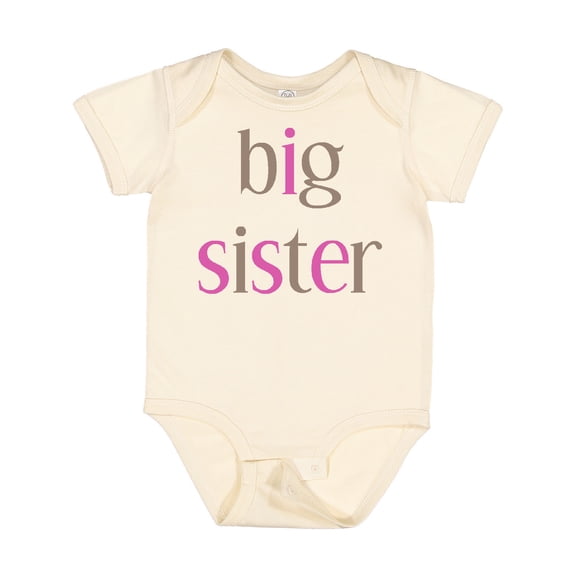 Inktastic Big Sister Girls Baby Bodysuit
