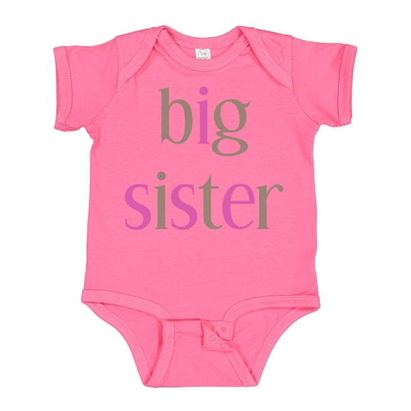 Inktastic Big Sister Girls Baby Bodysuit