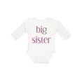 thumbnail image 1 of Inktastic Big Sister Girls Long Sleeve Baby Bodysuit, 1 of 5