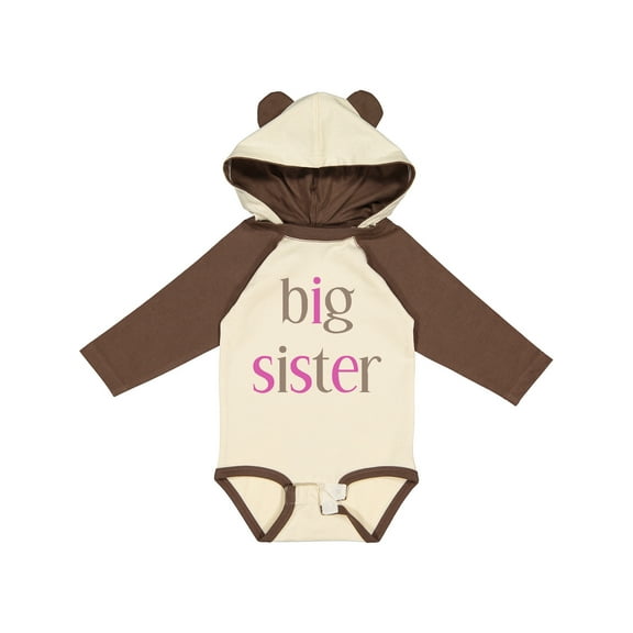 Inktastic Big Sister Girls Long Sleeve Baby Bodysuit