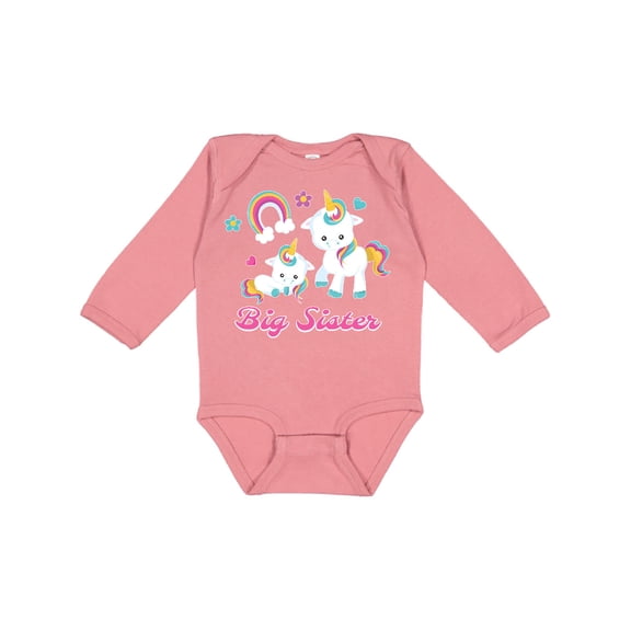 Inktastic Big Sister Girls Long Sleeve Baby Bodysuit