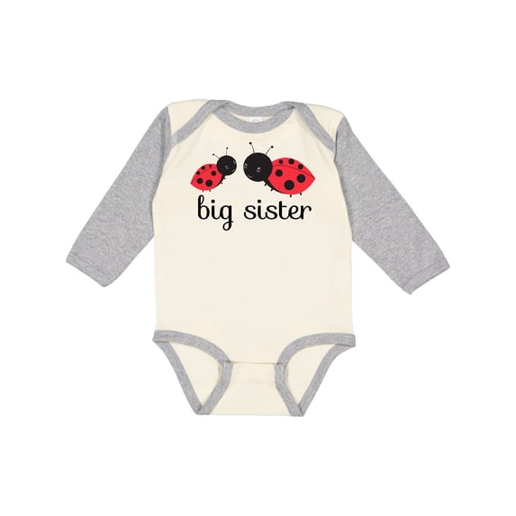 Inktastic Big Sister Girls Long Sleeve Baby Bodysuit