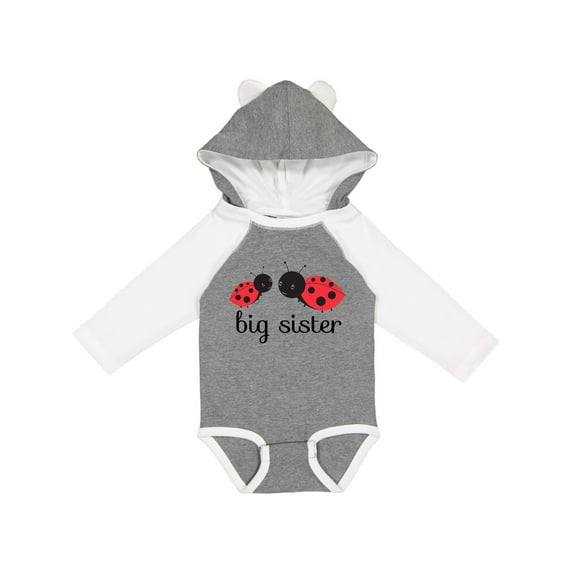 Inktastic Big Sister Girls Long Sleeve Baby Bodysuit