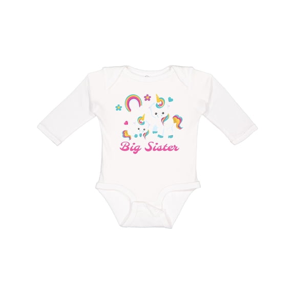 Inktastic Big Sister Girls Long Sleeve Baby Bodysuit