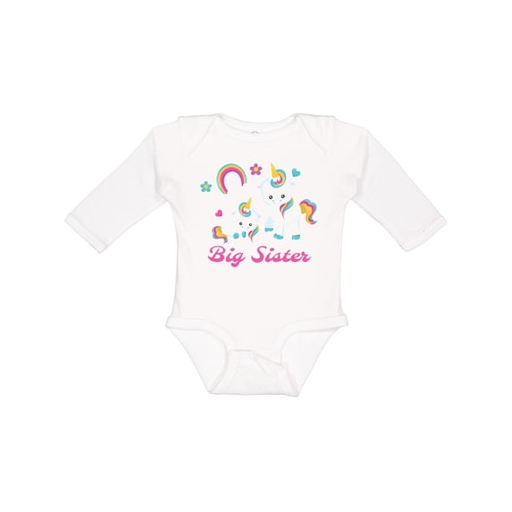 Inktastic Big Sister Girls Long Sleeve Baby Bodysuit