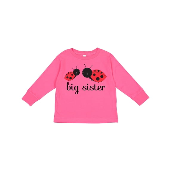 Inktastic Big Sister Girls Long Sleeve Toddler T-Shirt