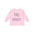 thumbnail image 1 of Inktastic Big Sister Girls Long Sleeve Toddler T-Shirt, 1 of 5