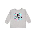 thumbnail image 1 of Inktastic Big Sister Hearts Girls Long Sleeve Toddler T-Shirt, 1 of 5