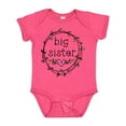 thumbnail image 1 of Inktastic Big Sister Leaves, Circle, Heart Girls Baby Bodysuit, 1 of 5