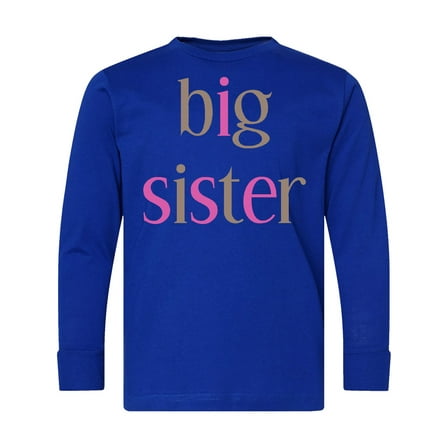 Inktastic Big Sister Long Sleeve Youth T-Shirt