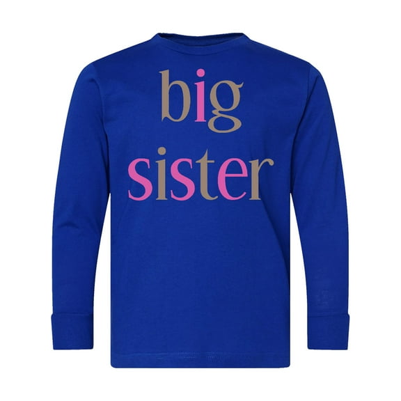 Inktastic Big Sister Long Sleeve Youth T-Shirt