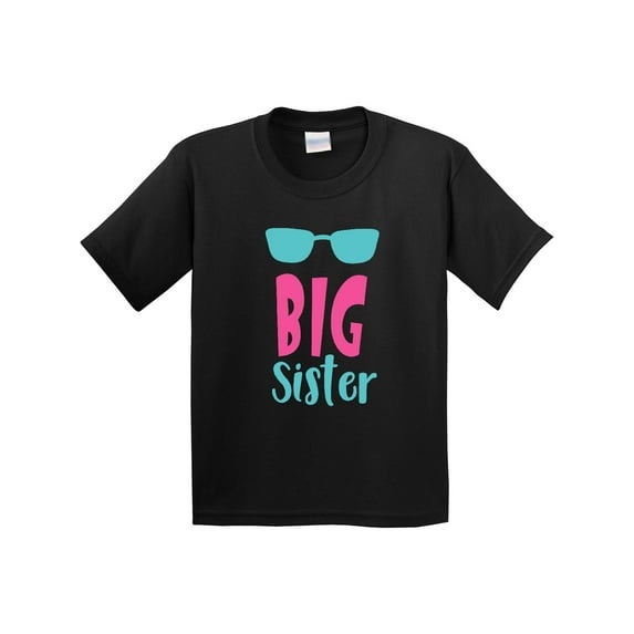 Inktastic Big Sister, Older Sister, Sunglasses, Sibling Youth T-Shirt