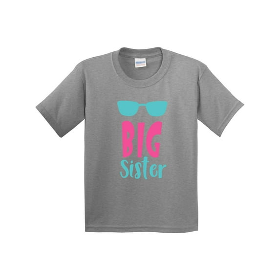Inktastic Big Sister, Older Sister, Sunglasses, Sibling Youth T-Shirt