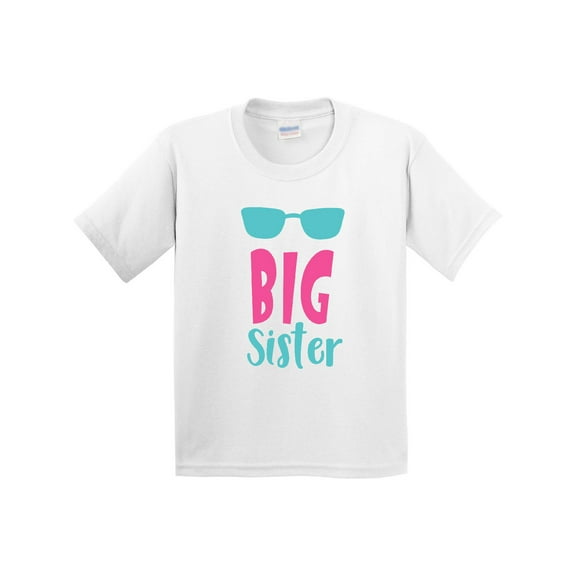 Inktastic Big Sister, Older Sister, Sunglasses, Sibling Youth T-Shirt