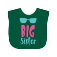 thumbnail image 1 of Inktastic Big Sister, Older Sister, Sunglasses, Sibling Girls Baby Bib, 1 of 4
