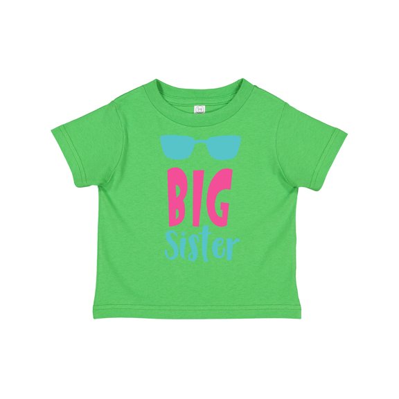 Inktastic Big Sister, Older Sister, Sunglasses, Sibling Girls Toddler T-Shirt