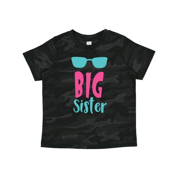 Inktastic Big Sister, Older Sister, Sunglasses, Sibling Girls Toddler T-Shirt