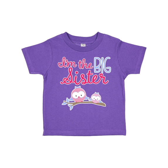 Inktastic Big Sister Owls Girls Toddler T-Shirt