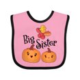 thumbnail image 1 of Inktastic Big Sister Pumpkins with Fall Leaves Girls Baby Bib, 1 of 4