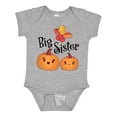 thumbnail image 1 of Inktastic Big Sister Pumpkins with Fall Leaves Girls Baby Bodysuit, 1 of 5