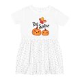 thumbnail image 1 of Inktastic Big Sister Pumpkins with Fall Leaves Girls Toddler Dress, 1 of 5