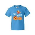 thumbnail image 1 of Inktastic Big Sister Pumpkins with Fall Leaves Youth T-Shirt, 1 of 5
