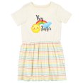thumbnail image 1 of Inktastic Big Sister Sun and Rainbow Girls Toddler Dress, 1 of 5