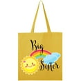 thumbnail image 1 of Inktastic Big Sister- Sun and Rainbow Tote Bag, 1 of 3