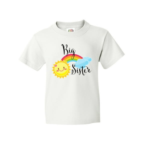 Inktastic Big Sister- Sun and Rainbow Youth T-Shirt