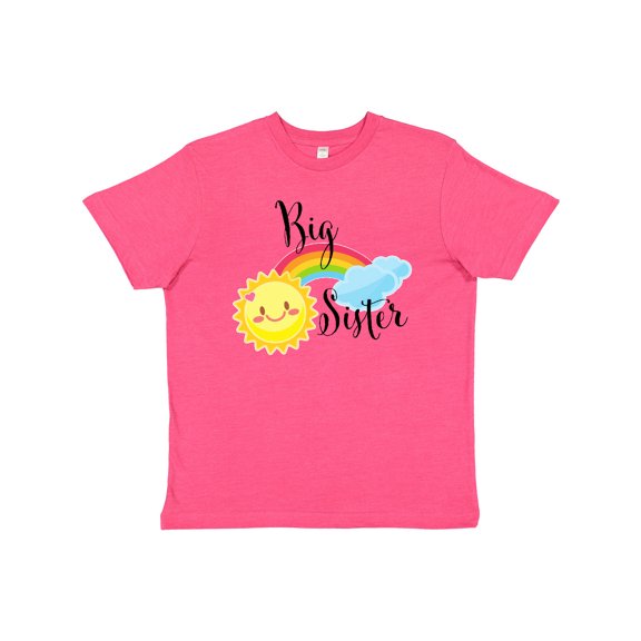 Inktastic Big Sister- Sun and Rainbow Youth T-Shirt