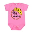 thumbnail image 1 of Inktastic Big Sister Sunflower Wreath Boys or Girls Baby Bodysuit, 1 of 5
