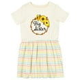 thumbnail image 1 of Inktastic Big Sister Sunflower Wreath Girls Toddler Dress, 1 of 5