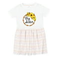 thumbnail image 1 of Inktastic Big Sister Sunflower Wreath Girls Toddler Dress, 1 of 5
