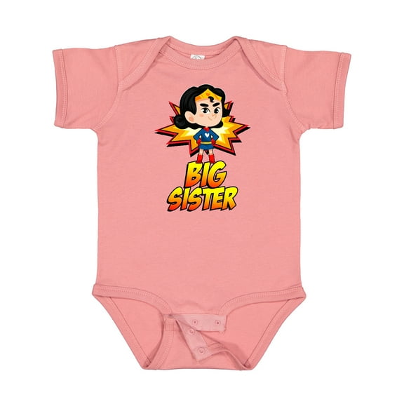 Inktastic Big Sister Superhero Girls Baby Bodysuit
