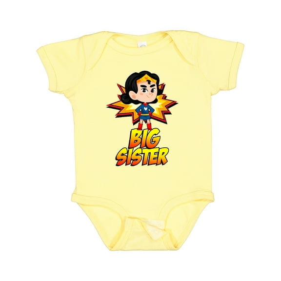 Inktastic Big Sister Superhero Girls Baby Bodysuit