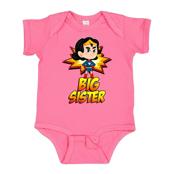 Inktastic Big Sister Superhero Girls Baby Bodysuit
