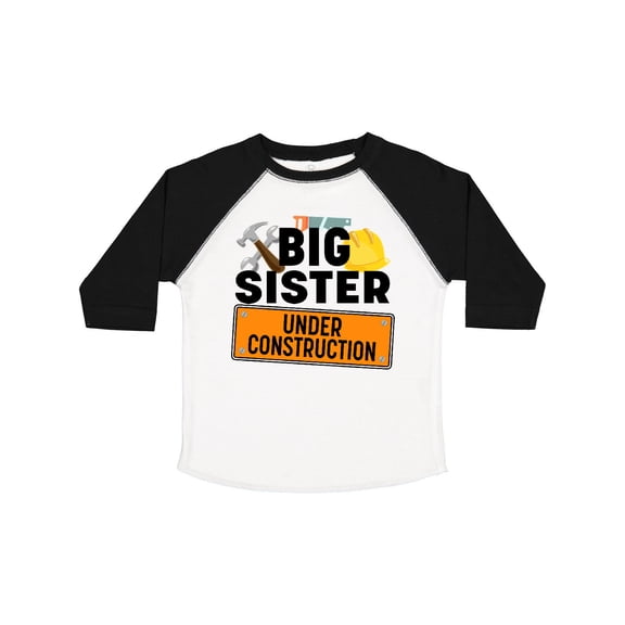 Inktastic Big Sister Under Construction Girls Toddler T-Shirt