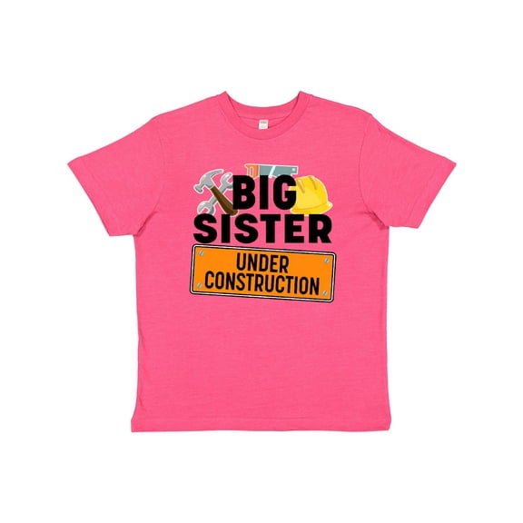 Inktastic Big Sister Under Construction Youth T-Shirt